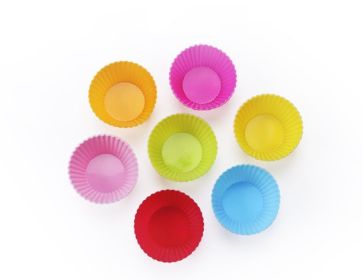 Colorful Silicone Cupcake Molds | Reusable (Design: round)