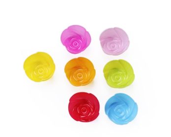 Colorful Silicone Cupcake Molds | Reusable (Design: flower)