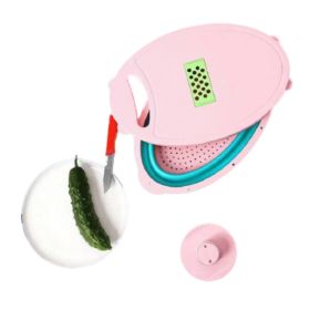 Vegetable Chopper | Multi-Blade Slicer (Color: Pink)