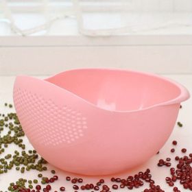 Washing Basket Basin | Efficient Draining (Color: Pink)