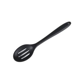 Serving Spoon | Slotted Silicone (Color: Black)