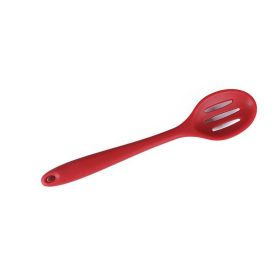 Serving Spoon | Slotted Silicone (Color: Red)