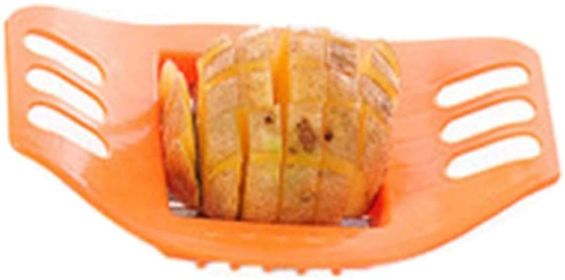 Stainless Steel Potato Cutter | French Fry Slicer (Color: orange cutter)