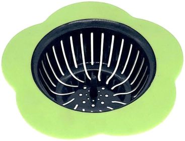 Drain Strainer |  Flower Shaped (Color: Green)