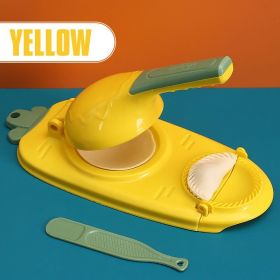 Dough Press | Dumpling Maker (Color: Yellow, size: 2PCS)