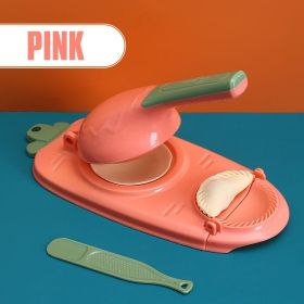Dough Press | Dumpling Maker (Color: Pink, size: 2PCS)