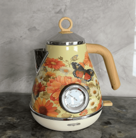 Retro Floral Electric Kettle | 1.7 Qt (PS3013Ta: PS3013Tc)