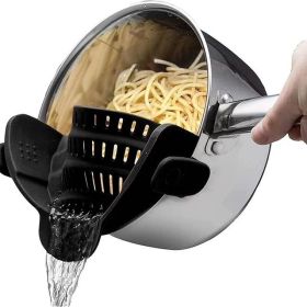 Snap-On | Food Strainer Clip (Color: Black)