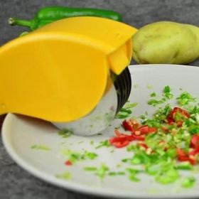 QuickPrep Rolling Cutter | Mincer (Color: Lime Green)