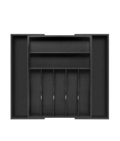 Expandable Drawer Organizer | Flatware (Color: Black)