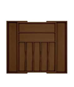 Expandable Drawer Organizer | Flatware (Color: Brown)