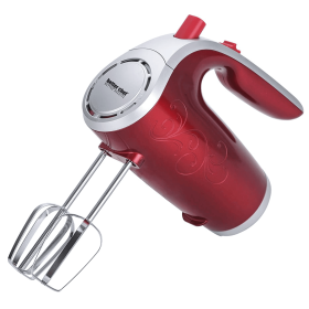 Better Chef 5-Speed 150W Hand Mixer | Silver (Color: Red)