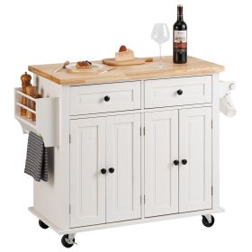 VEVOR Cart | Kitchen Island (Number of Drawers: 2)