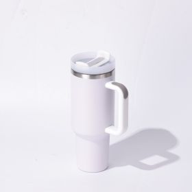Insulated 40oz Tumbler | Stainless Steel (Color: White)