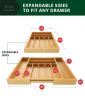 Drawer Organizer | Expandable Bamboo Tray