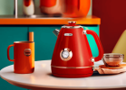 Electric Kettle | Mint Green Retro Design