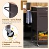Kitchen Island Cart | Drawer & Towel Rack