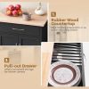 Kitchen Island Cart | Drawer & Towel Rack
