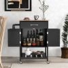 Kitchen Island Cart | Drawer & Towel Rack