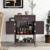 Kitchen Island Cart | Drawer & Towel Rack