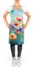 Watercolor Anemone Apron | Unisex Adult