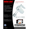 Better Chef 5-Speed 150W Hand Mixer | Silver