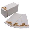 [100 Pack] Disposable Guest Towels Linen-Feel Paper Hand Towels;  Decorative Bathroom Hand Napkins for Kitchen; Weddings;  Dinners or Parties(Shipment