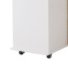 Rolling Kitchen Island Cart | 2-Door Cabinet