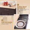 Kitchen Island Cart | Drawer & Towel Rack