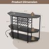 Wine Bar Cabinet | Storage Shelves