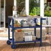 Outdoor Prep Station | Patio Grill Cart