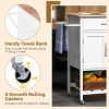 Kitchen Island Cart | Drawer & Towel Rack