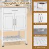 Kitchen Island Cart | Drawer & Towel Rack