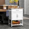 Kitchen Island Cart | Drawer & Towel Rack