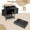 Kitchen Island Cart | Drawer & Towel Rack