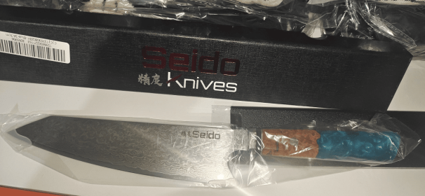 Japanese Chef’s Knife | Damascus Steel Blade (Option: Light Blue-34.7cm)